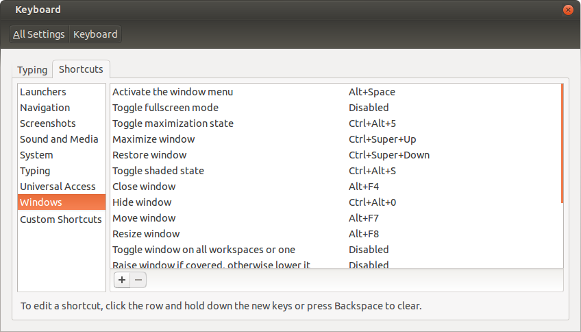 Keyboard Shortcuts
