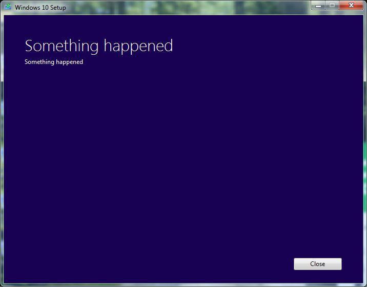 Something Happened.. Classic Microsoft